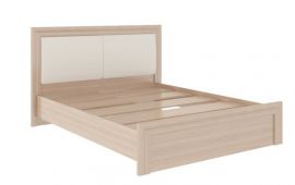 Кровать 1.6 Глэдис М31 с настилом и мягкой частью (ЯШС/Белый) | фото